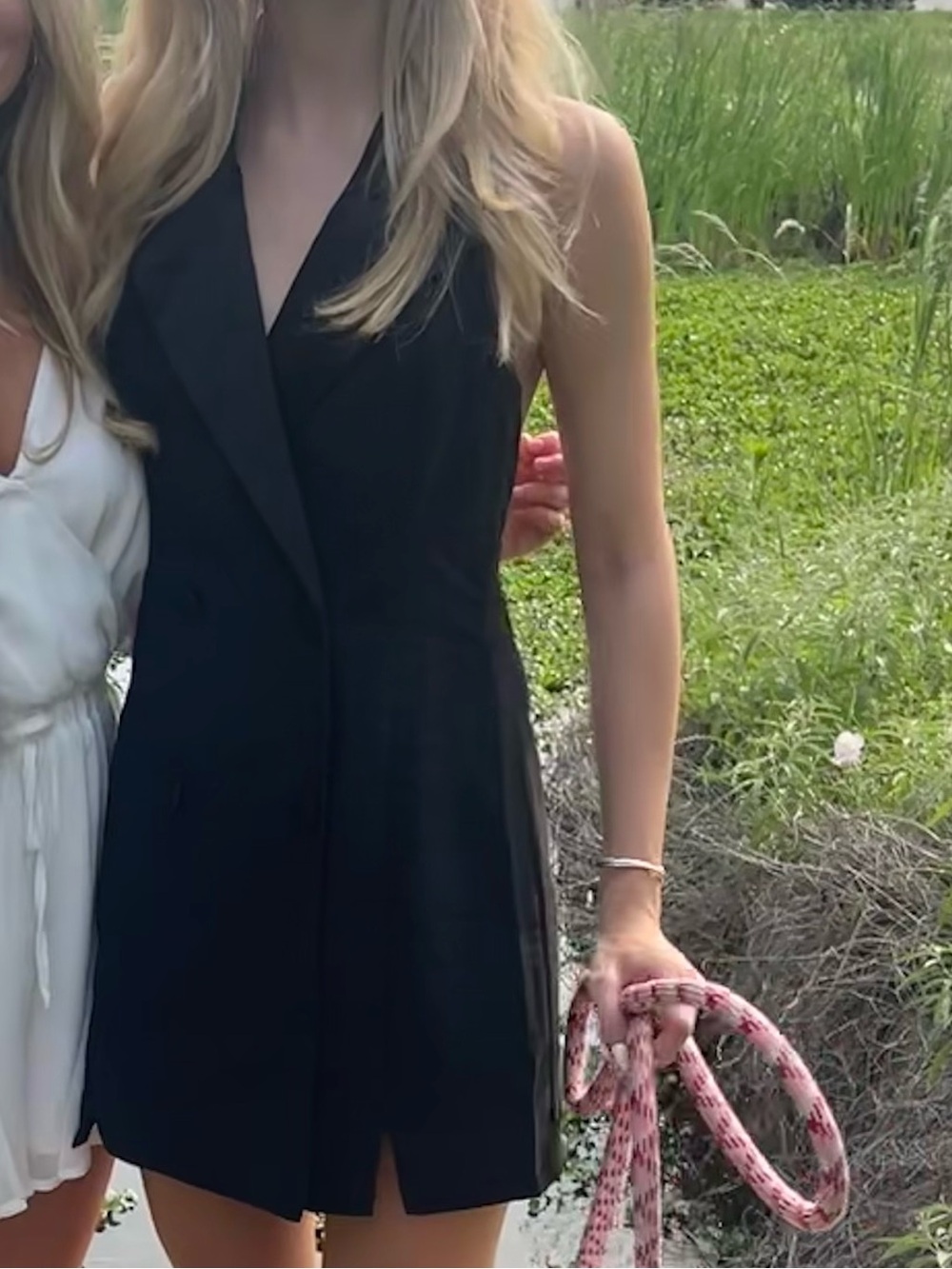 Black mini dress